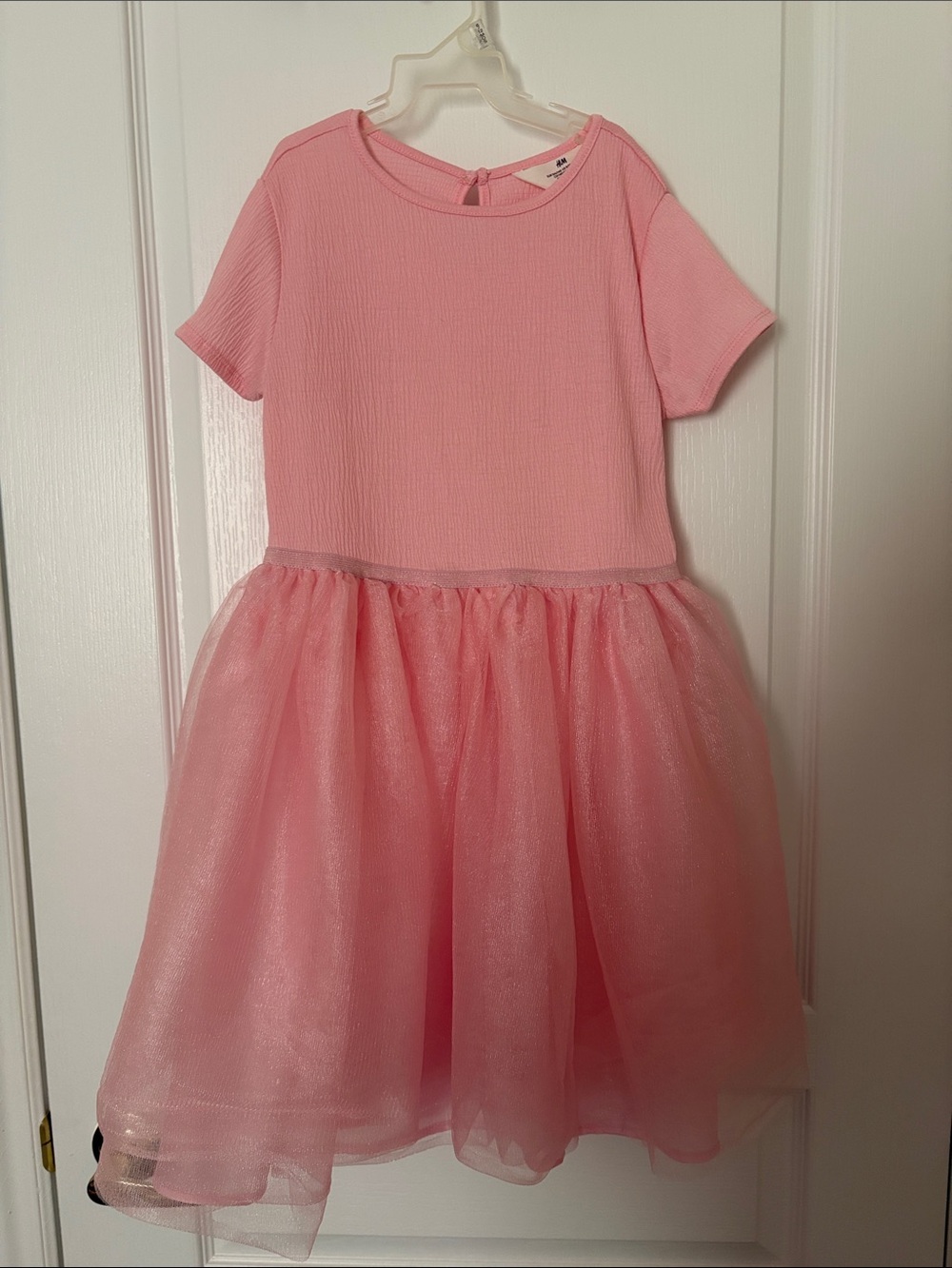 H&M Girls Pink Tulle Waistline Party Dress